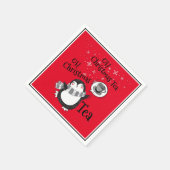 Oh Kerstthee Penguin Lover - Tea Drinker Servet (Hoek)