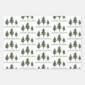 Oh Kersttrio-papierbladen Inpakpapier Vel (Voorkant)