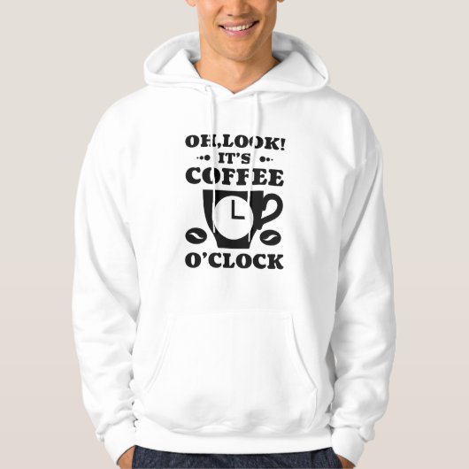 Oh kijk! Coffee O'Clock Hoodie (Voorkant)