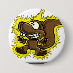 Oh kijk... Een eekhoorn!!! Ronde Button 7,6 Cm