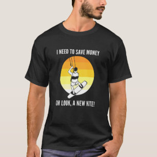 Oh kijk een nieuwe Kite Kitesurfing Kiteboarding T-shirt