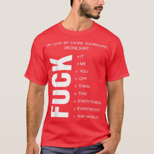 Oh kijk mijn volledige woordenschat op één foto. t-shirt