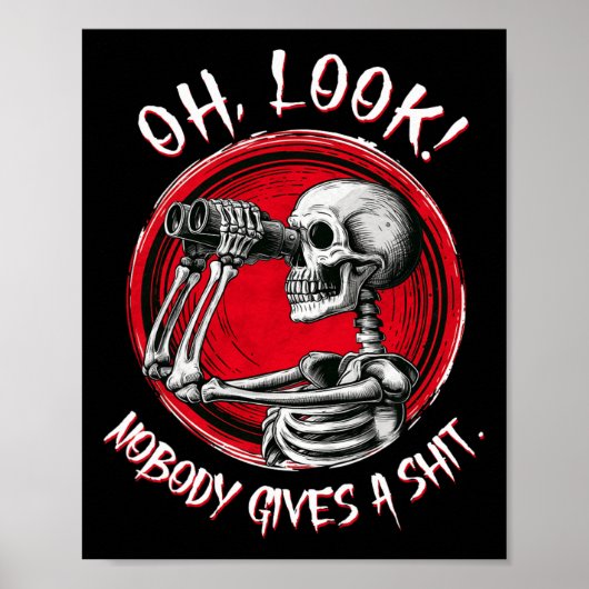 Oh kijk, niemand geeft een grappig Halloween kostu Poster (Voorkant)