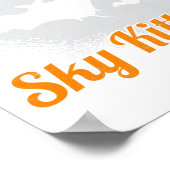 Oh kijk Sky Kittens Bat Halloween Bats Poster (Hoek)