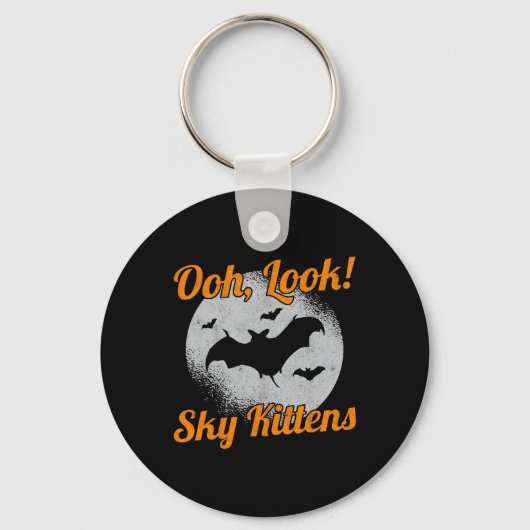 Oh Kijk Sky Kittens T Halloween TS Sleutelhanger (Voorkant)