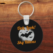 Oh Kijk Sky Kittens T Halloween TS Sleutelhanger (Voorkant)