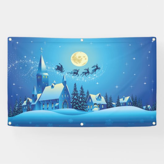 oh kleine stad met Chistmas Spandoek (Horizontaal)