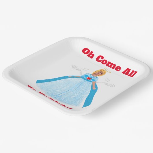 Oh kom allemaal gij trouwe papier Bord (Gebogen)