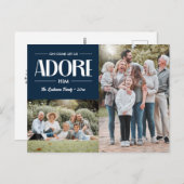 Oh kom laat ons aanbidden hem NAVY Christelijk 2 f Feestdagenkaart (Voorkant / Achterkant)