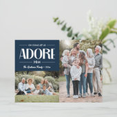 Oh kom laat ons aanbidden hem NAVY Christelijk 2 f Feestdagenkaart (Staand voorkant)