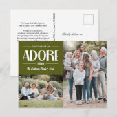 Oh kom laat ons aanbidden hem OLIVE Christelijk 2  Feestdagenkaart (Voorkant / Achterkant)