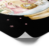 Oh kom, laten we hem aanbidden kerststal Wereldbol Poster (Hoek)