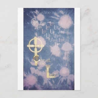 Oh, kom ons helpen hem te vereren briefkaart