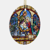 Oh, kom ons helpen hem te vereren keramisch ornament (Rechts)