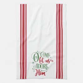 Oh, kom ons helpen hem te vereren theedoek