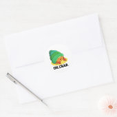 Oh krab grappige krab zin woordspeling ronde sticker (Envelop)
