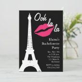 Oh la! Bachelorette Party Kaart (Staand voorkant)