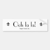 Oh la! Bumpersticker (Voorkant)