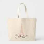 Oh la! Eiffeltoren Grote Tote Bag (Voorkant)