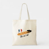 Oh La - French Baguette - Funny Francophile Tote Bag (Achterkant)