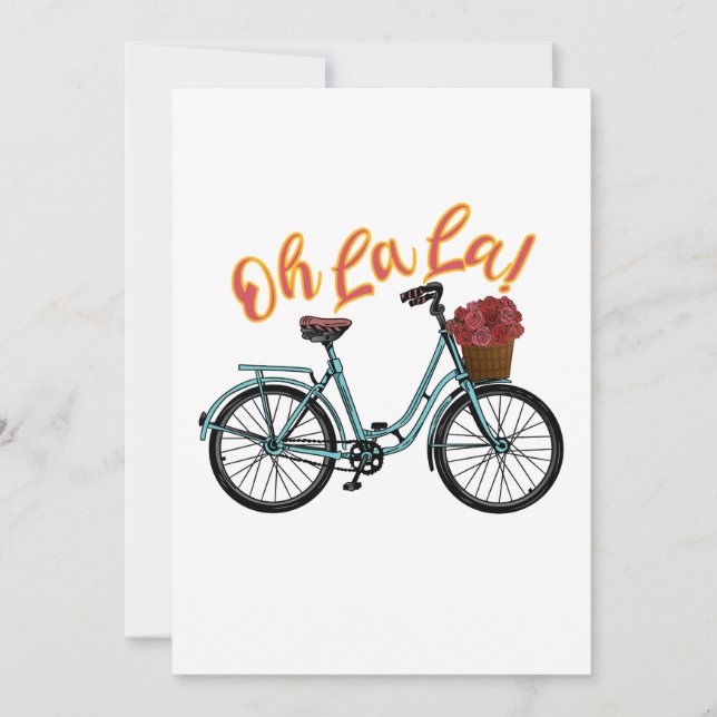 Oh La French Bicycle Funny French Sayings (Voorkant)