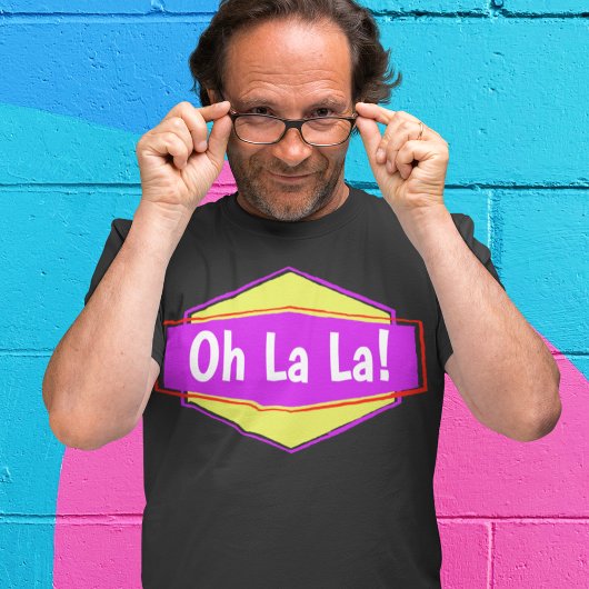Oh La Funny Urban Retro Chic T-shirt