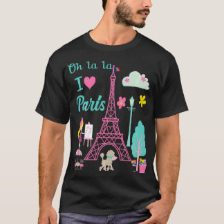 Oh la Ik hou van de Franse traditio T-shirt