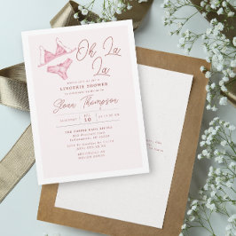 Oh La La Blush Lingerie Blush Vrijgezellenfeest Kaart