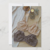 Oh La La Boho Lingerie Bridal Shower Uitnodiging (Achterkant)