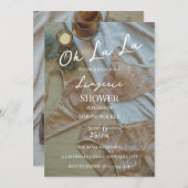 Oh La La Boho Lingerie Bridal Shower Uitnodiging (Voorkant / Achterkant)