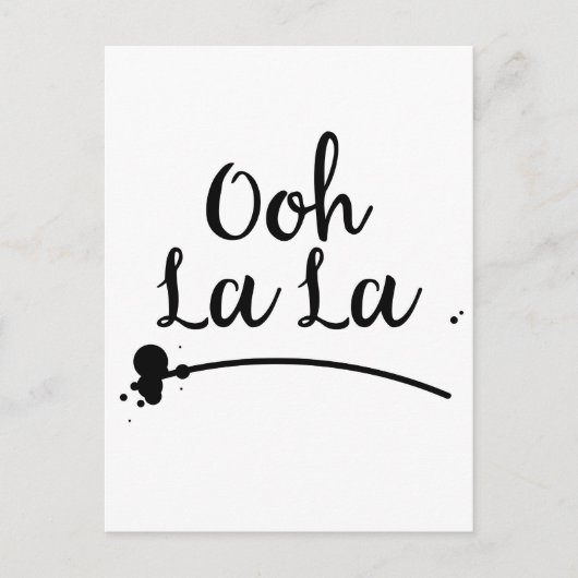 Oh La La Briefkaart (Voorkant)
