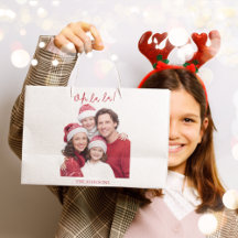 Oh La La Kerst Custom Geschenk Tas Familie Foto