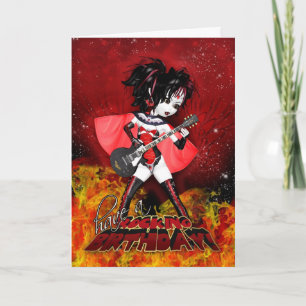 Oh La La La Birthday Card - Rocking Birthday Vampi Kaart