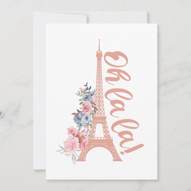 Oh La La La - Eiffel Tower Paris Frankrijk (Voorkant)