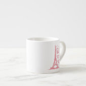 Oh La La La - Eiffel Tower Paris Frankrijk Espresso Kop (Voorkant rechts)