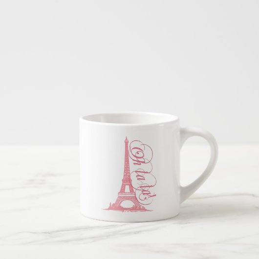 Oh La La La - Eiffel Tower Paris Frankrijk Espresso Kop (Rechts)