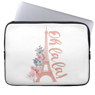 Oh La La La - Eiffel Tower Paris Frankrijk Laptop Sleeve