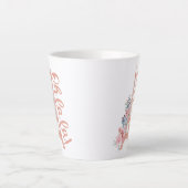 Oh La La La - Eiffel Tower Paris Frankrijk Latte Mok (Voorkant)