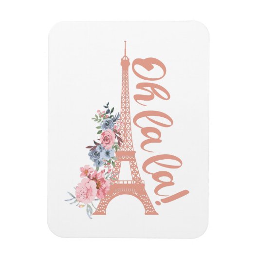 Oh La La La - Eiffel Tower Paris Frankrijk Magneet (Verticaal)