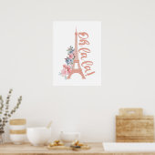 Oh La La La - Eiffel Tower Paris Frankrijk Poster (Keuken)