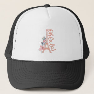 Oh La La La - Eiffel Tower Paris Frankrijk Trucker Pet