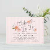 Oh La La La French Bridal Shower Kaart (Staand voorkant)
