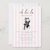 Oh La La Lingerie Bruiloftsfeest Uitnodiging  (Voorkant)