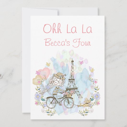 Oh La La Parijzenaar   Kaart (Voorkant)