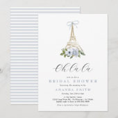 Oh là là Paris French Blue Eiffel Vrijgezellenfees Kaart (Voorkant / Achterkant)