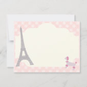 Oh la La Parisian de uitnodiging (Achterkant)