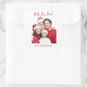 Oh La La Personalized Family Photo Sticker (Tas)