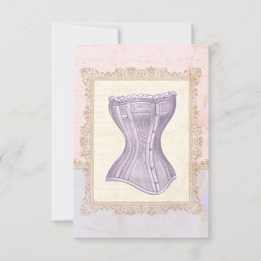 Oh La Lolita Corset  Douche Kaart (Voorkant)
