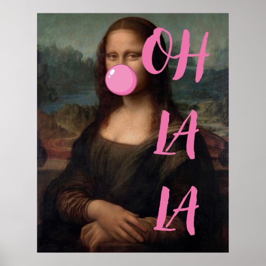 OH LA Mona Lisa Altered Art Poster (Voorkant)