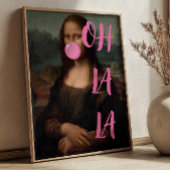OH LA Mona Lisa Altered Art Poster